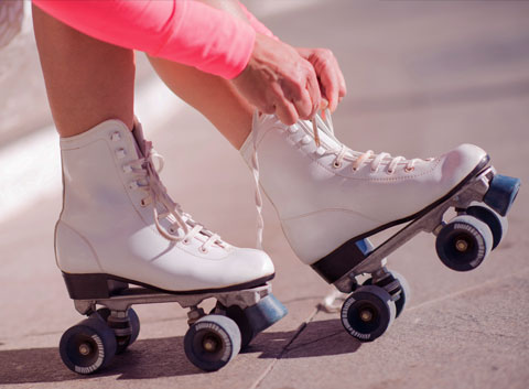 Girl with skates